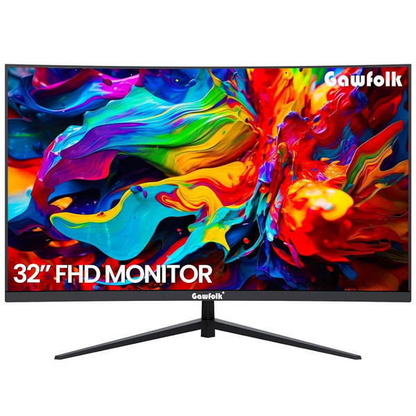 32 Inch Computer Monitor, Ultra-Thin Zero Frame, 75Hz Full Hd 1920 X ...