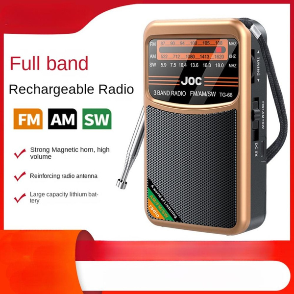 Rechargeable Portable Radio AM FM, Goodes Transistor Radio with Loud ...