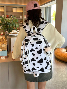 cow, Backpacks, Harajuku, School Bag