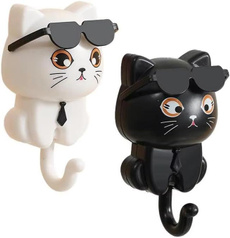 adhesivehook, petwallhook, cutecatkeyhook, keyorganizer
