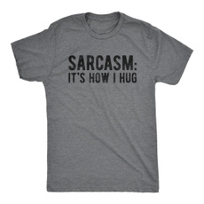 Funny, hug, Cotton, Shirt