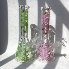 pink, water, glasswaterpipe, glass pipe