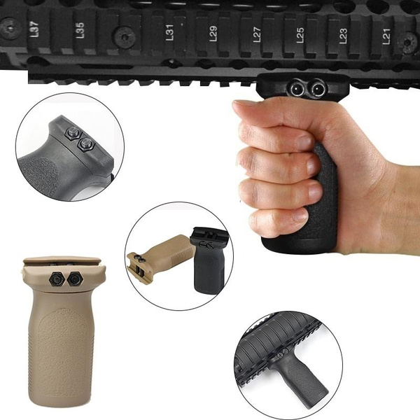 Tactical Paintball Airsoft Rug Style Front Vertical Grip For Airsoft BB ...