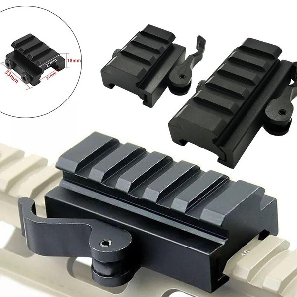 Lvaw Riser 3 Slot / 5 Slot Low Riser Weaver Picatinny Rifle Mount Scope Base Rail ...