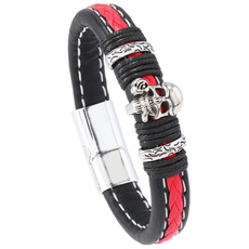 Fashion, Jewelry, skull, leather