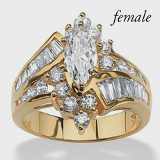Steel, Fashion, zirconring, ringsetforwomen