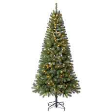 lighted, navidad, flocked, Home & Kitchen