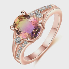 trendrosegoldcolorwomensring, Fashion, weddingpartyjewelryforwomen, gold
