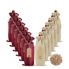 hempredwinebag, linenredwinebag, Wedding, bundleburlapredwinepackagingbag