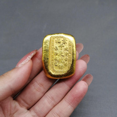 Antique, Brass, ancientbrasscoinscoppergiltfortune, gold