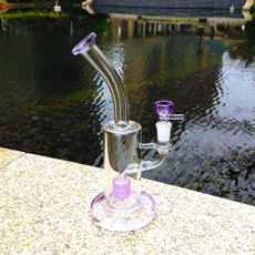 glasswaterpipe, smokingtool, purple, glass pipe