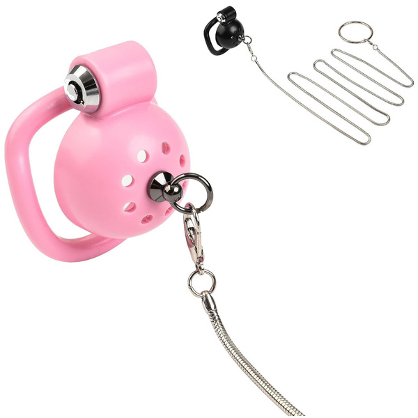 male-chastity-device-tease-locked-cock-cage-penis-exercise-for-men-pink