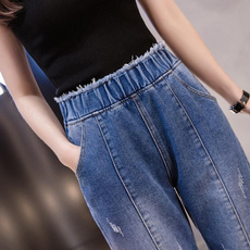 harem, Plus Size, pants, rippedjean