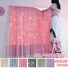 selfadhesivecurtain, baywindow, Door, Home Decor