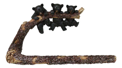 black, Towels, Tree, Bears