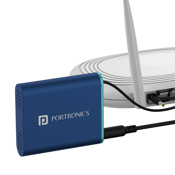Small Rooter Power Protection Portronics Power Plus Advanced Mini Router UPS for 12V DC WiFi Router ...