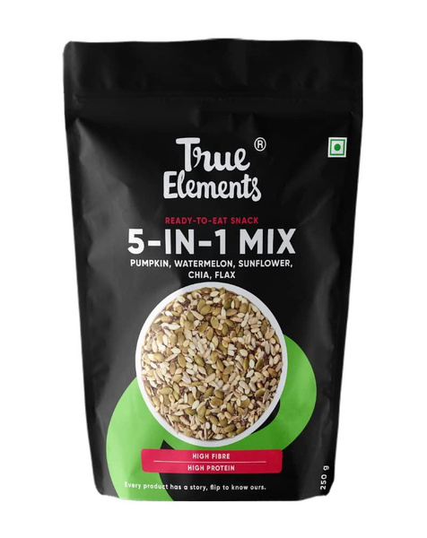 True Elements Mixed Seeds for Eating 250g - 5 in 1 Seeds Mix | Edible ...