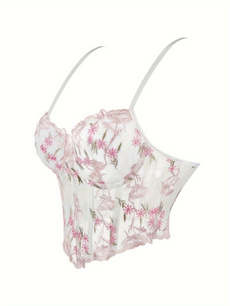 Adjustable, Lace, Corset, Tops