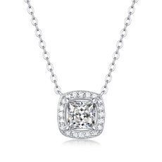 925 sterling silver necklace, Sterling, DIAMOND, Star