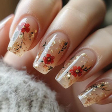 Flowers, magnoliapearlspressonnail, pressonnail, Belleza