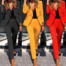 Plus Size, Blazer, Office, pants