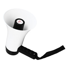 megaphone, stall, portable, for