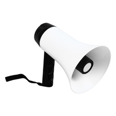 megaphone, stall, portable, for