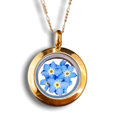 Sterling, goldplated, Flowers, jewelleryset