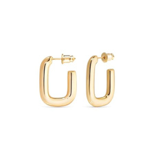goldplated, Hoop Earring, jewelleryset, gold