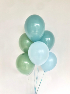 Blues, Pastels, Balloon, Shower