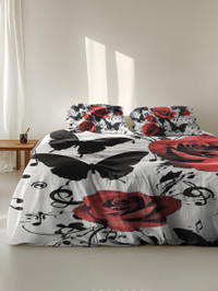 Homewish Set di biancheria da letto per bambini e adulti, con motivo a
