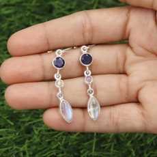 Gifts For Her, Sterling, Dangle Earring, Gemstone Earrings
