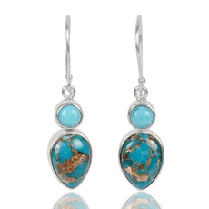 Turquoise, Arizona, Dangle Earring, Gemstone Earrings