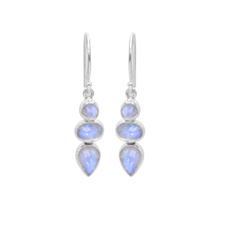 giftformotherday, Sterling, Dangle Earring, rainbowmoonstoneearring