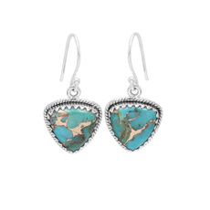 Turquoise, Dangle Earring, Jewelry, Sterling Silver Earrings