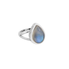 Sterling, moonstonering, rainbow, Jewelry