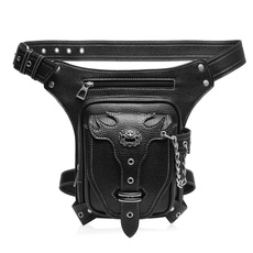steampunkwaistbagleather, Goth, gothicfannypacksforwomen, leather