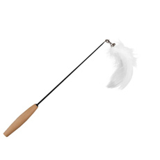 catfeathertoywandwithbell, Kitten, Toy, feather