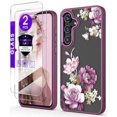 case, Flowers, Samsung, Glass
