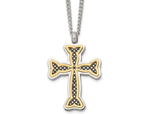 Steel, Jewelry, Cross Pendant, Stainless Steel