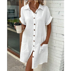 Summer, Collar, Shorts, Shirt