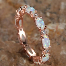imitationopalpromiseringsforwomen, Moda, weddingpartyjewelryforwomen, Joyería de pavo reales