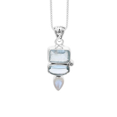 aquamarinependantnecklace, gemstonenecklace, Moonstone, Necklace