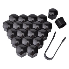 Cover, black, blacklugnutcovers17mmthreadonwheelnut, Cars