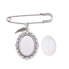 Lace, Pins, broochpendantpin, Glass