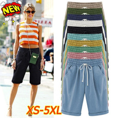 Summer, Shorts, Waist, drawstringshort