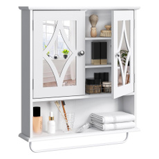 wide, Bathroom, shelving, baño