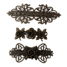 Antique, Flowers, hairclipsforgirlsthickhair, Jewelry
