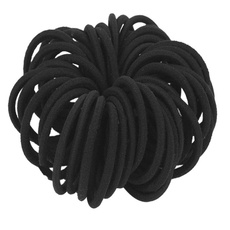 elastichairbandsforwomenshair, hair, Medium, black