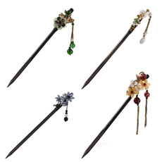Antique, Flowers, Chinese, woodenhairstick